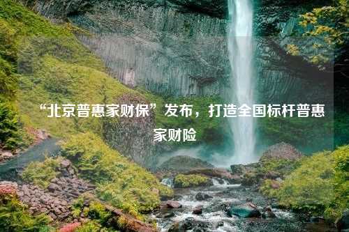 “北京普惠家财保”发布，打造全国标杆普惠家财险