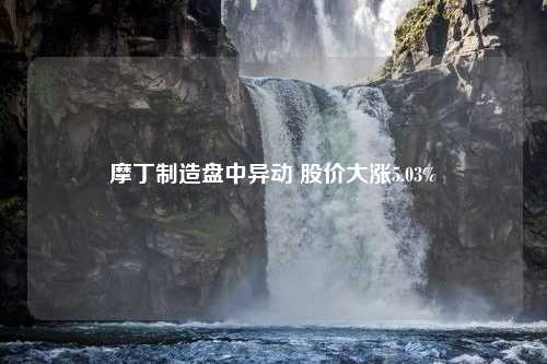 摩丁制造盘中异动 股价大涨5.03%