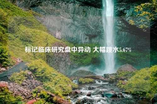 标记临床研究盘中异动 大幅跳水5.67%