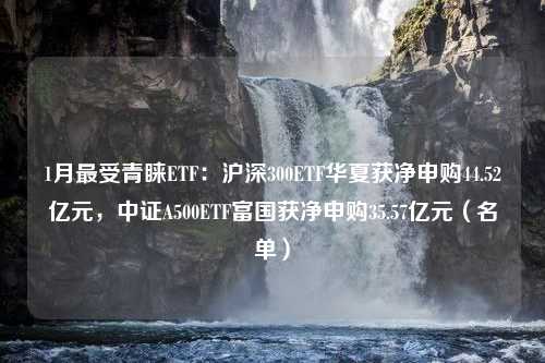 1月最受青睐ETF：沪深300ETF华夏获净申购44.52亿元，中证A500ETF富国获净申购35.57亿元（名单）