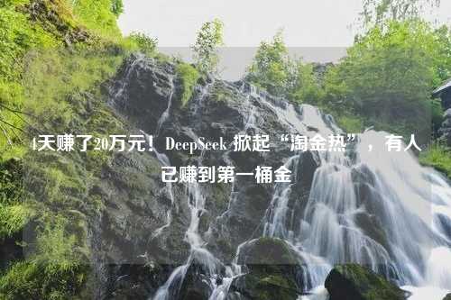 4天赚了20万元！DeepSeek 掀起“淘金热”，有人已赚到第一桶金